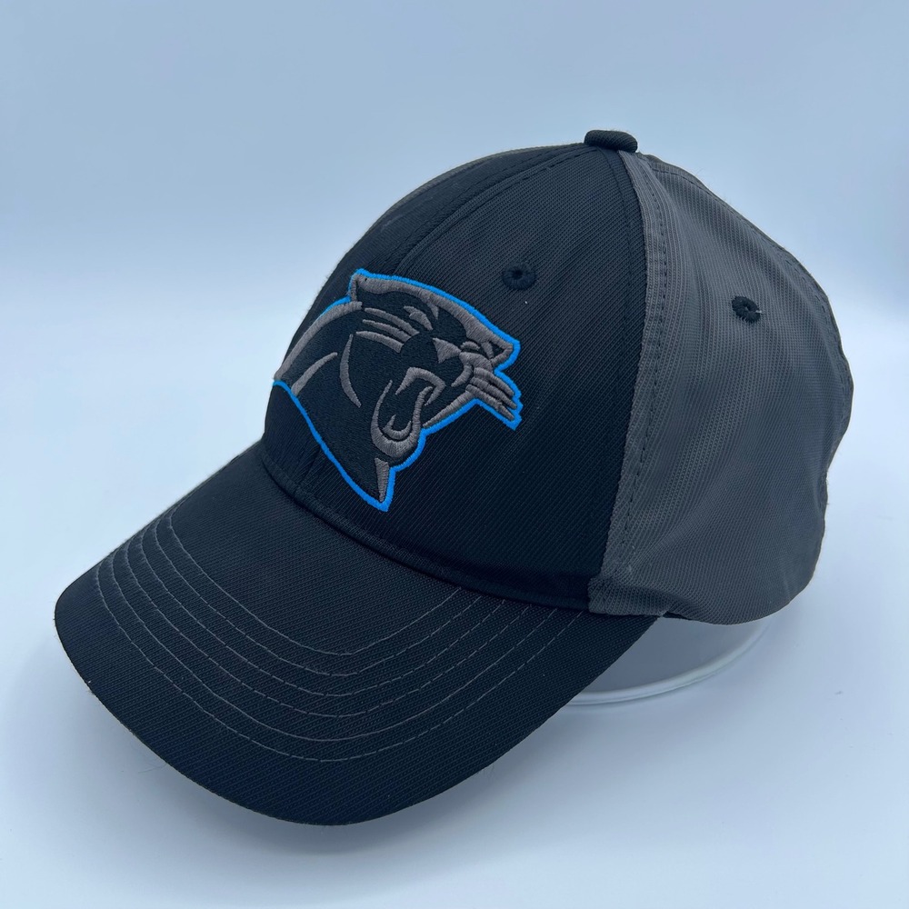 Carolina Panthers Hat NFL Team Apparel Mens OSFM Black Grey Sporty Fan Gear